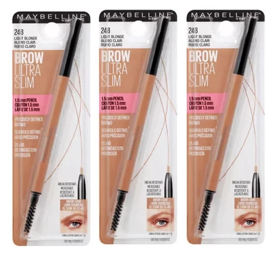 Pack of 3 Maybelline New York Brow Ultra Slim Pencil, Light Blonde 248 - Image 1 of 4
