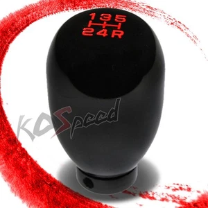 5-SPEED RED/BLACK RACING/RACE SHIFT KNOB FOR M10 1.5 THREADED SHORT SHIFTER MT - Foto 1 di 5