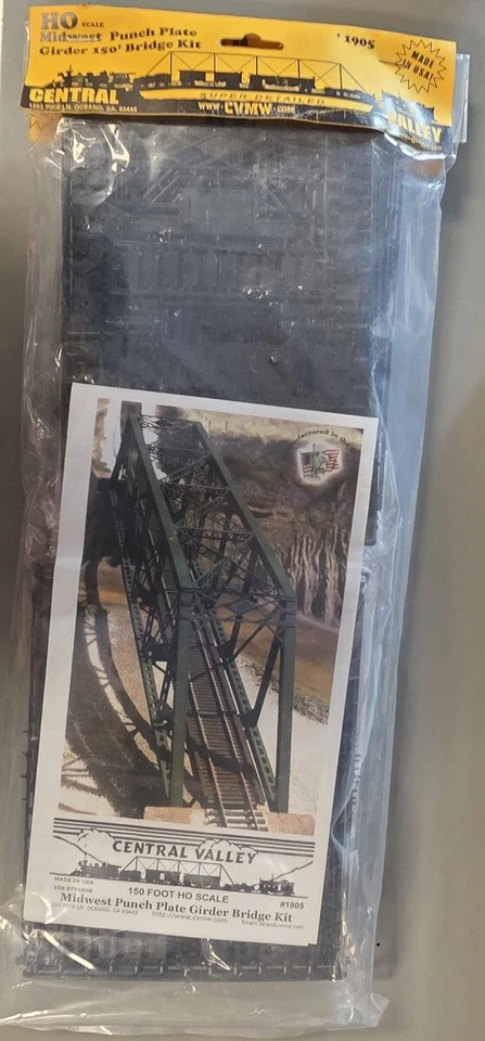 Central Valley Model Works 1905 HO 150' Midwest Punch Plate Girder Bridge Kit