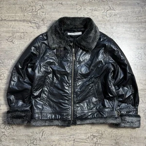 90s Aviator Air Force B3 Sheepskin Sherpa Leather Jacket L (50) Sz Schott Avirex - Picture 1 of 15