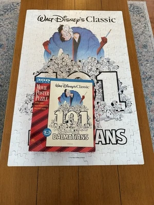 VTG Walt Disney Classic 101 Dalmatians Movie Poster Puzzle 300 Piece Size 2'x3' - Image 1 of 4