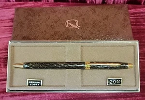 PLUMA ~ Pluma Cubierta Cobra Genuina DE COLECCIÓN Tinta Azul NOS MARRÓN CON CAJA ESCRITORIO SERPIENTE - Imagen 1 de 11