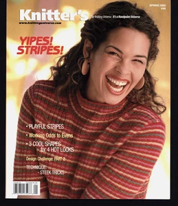 KNITTERS KNITTING MAGAZINE 2002 SPRING STEEK TRICKS YIPES STRIPES - Picture 1 of 1