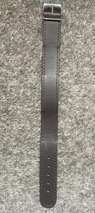 HOCHWERTIGES BRAUNES MILITÄR LEDER EINTEILIGES UHRENARMBAND 18mm oder 20mm ARMBAND - Bild 1 von 2