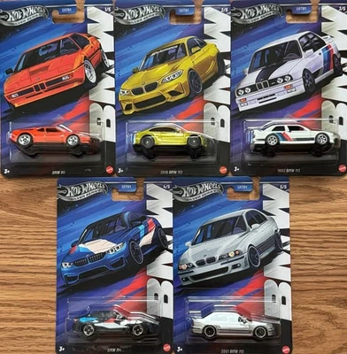 2025 Hot Wheels Silver Series BMW 5 Car Set - Image 1 of 4