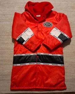 Adult Large VTG Bridgestone Formula Racing Sherpa Long Coat Vintage - Picture 1 of 14