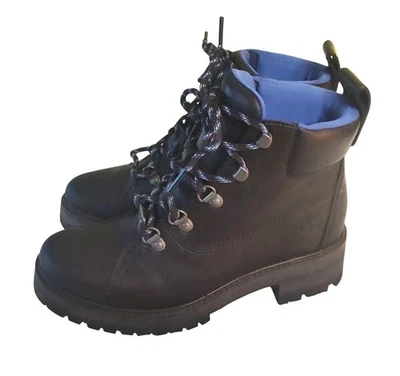 Botas de senderismo Timberland Courmayeur Valley negras 5,5 impermeables con cordones para mujer Foto 1 de 4