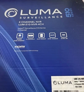 LUMA SURVEILLANCE 510 series 4 Channel NVR LUM-510-NVR-4CH - Picture 1 of 5