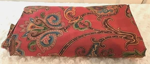 Waverly Stockton Fancies Collection Glosheen 3 Yds Red Floral Paisley Fabric - Picture 1 of 5