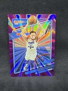 2021-22 Panini Donruss - Ben Simmons #5 Holo Purple Laser /99 - Picture 1 of 2