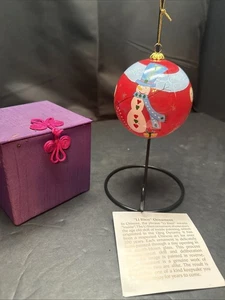 Pier 1 Li Bien Ornament Let It Snow 2008 Schneemann Weihnachten - Vintage - Bild 1 von 12