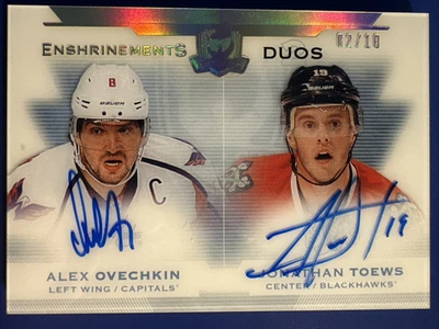 2015-16 UD The Cup OVECHKIN Toews 2/10 dual auto Enshrinements #E2-OT - Image 1 of 4