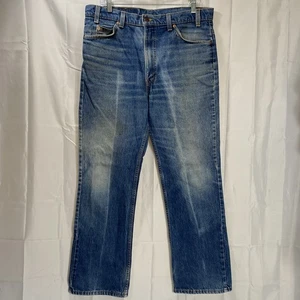 Jeans Levis 517 Azul Naranja Tab Medidas 35x29 Hecho en EE. UU. Desvanecimiento Manchas Envejecidas - Imagen 1 de 21