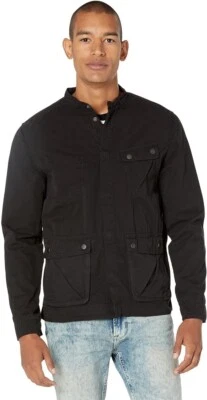NWT $348 John Varvatos Men's Dom jacket In Black Size:48 - Image 1 of 4