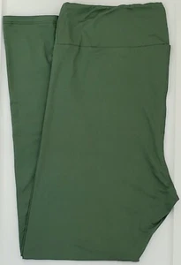 TC2 LuLaRoe Tall & Curvy2 Leggings Solid Green NWT 17 - Picture 1 of 6