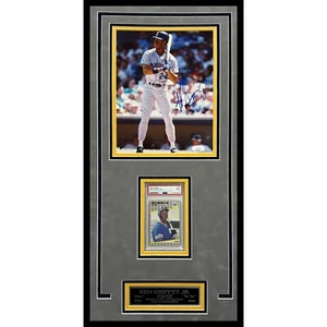 KEN GRIFFEY JR AUTOGRAPHED SIGNED 8x10 PHOTO FRAMED W/GRADED RC JSA MARINERS - Picture 1 of 7