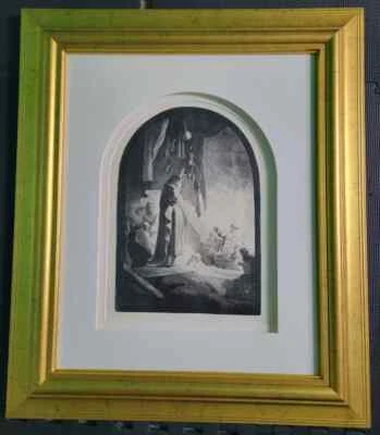 The Raising of Lazarus Rembrandt Etching, Larger Plate Millennium Edition 1930 - Image 1 of 4