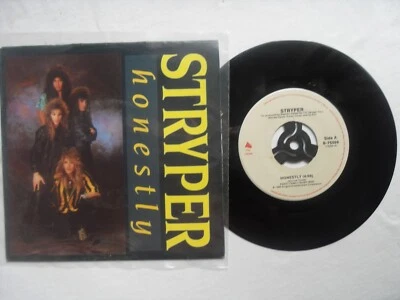 STRYPER HONESTLY ENIGMA RECORDS US IMPORT 7" VINYL SINGLE in PICTURE SLEEVE - Image 1 of 2