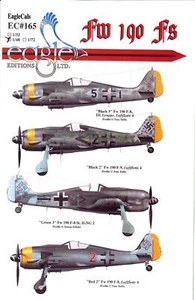 EagleCals Decals 1/48 FOCKE WULF Fw-190F German WWII Fighter - Bild 1 von 5