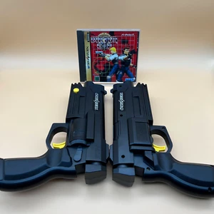 VIRTUA COP 1 + GUN CONTROLLERS HSS-0152 Work for CRT TV Only Sega Saturn - Picture 1 of 8