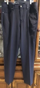 Murano Men's Evan Fit Performance Pants 36X32 Blue Wool/ Spandex  Dress Slacks - Picture 1 of 15