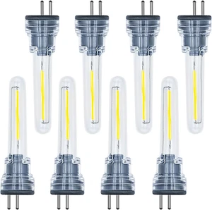 8-Pack S14 LED Bulbs 1W 2700K Warm White Replacement for Outdoor String Lights - Picture 1 of 11