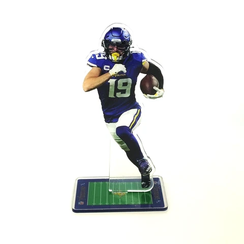 Adam Thielen Figure - #19 Minnesota Vikings Catches Pass for Touchdown Ornament Cover