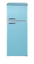 Galanz 10.0 cu. ft. Retro Frost Free Top Freezer Refrigerator in Bebop Blue