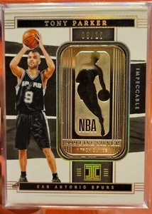 2021 Impeccable Tony Parker NBA LOGOMAN .999 Silver Bar Jersey Match 9/20 Spurs - Picture 1 of 2
