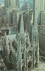St. Patrick's Cathedral - New York City, New York - posted RPPC - Picture 1 of 3