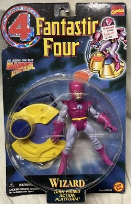 Nueva figura de acción de colección 1996 Toy Biz Marvel Fantastic Four Wizard sellada Foto 1 de 4