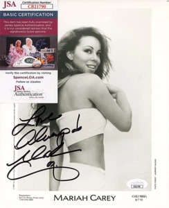 1997 -MARIAH CAREY- JSA Signed/Autograph/Auto Vintage 8x10 Music Promo Photo - Picture 1 of 1