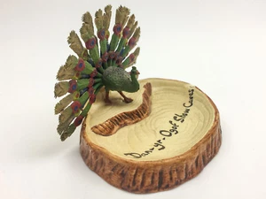Vintage Manor ware Dan-yr-Ogof Show caves Peacock ornament souvenir - Picture 1 of 5