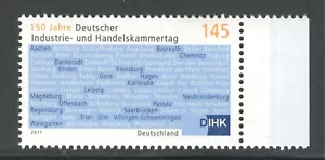 ALEMANIA 2011, CÁMARA DE INDUSTRIA Y COMERCIO - 150 ANIVERSARIO, montada sin montar o nunca montada - Imagen 1 de 1