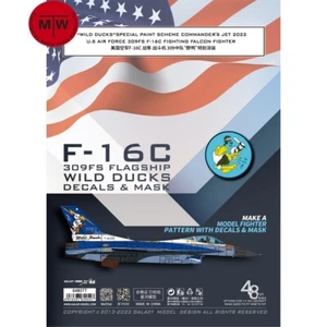 Galaxy 1/48 F-16C 309FS Flagship Wild Ducks Decals & Mask for Kinetic K48102 - Bild 1 von 6