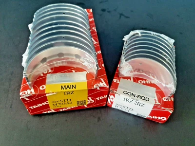 Toyota Tacoma, T100, 4Runner Main & Rod Bearing Set Std. 2RZFE, 3RZFE OEM Taiho - Image 1 of 4