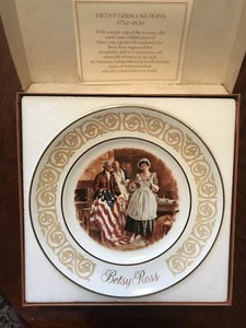 Avon Collector Plate 1973 BETSY ROSS 9” By Wedgewood LTD, England - Picture 1 of 1