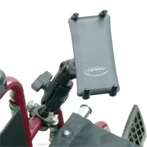 Wheelchair Swivel Arm Mount with Slim-Grip Ultra Phone / 7" Tablet Holder - Picture 1 of 6