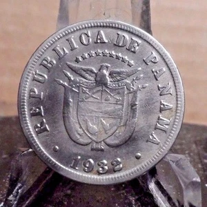 MONEDA DE 5 CENTAVOS PANAMÁ 1932 CIRCULADA (90116)! - Imagen 1 de 3