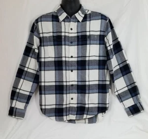 American Eagle Multi Color Plaid Button Front Long Sleeve Shirt Size Large - Picture 1 of 5