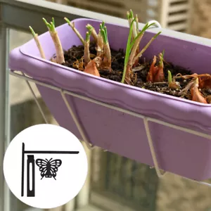 Planter Box Bracket Adjustable Window Planter Box Bracket Railing Planter - Picture 1 of 12