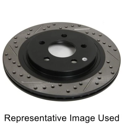 StopTech 127.47018L Sport Drilled & Slotted Front Left Disc Brake Rotor NEW - Image 1 of 3