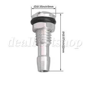 2 Pcs RC Boat Water nipple Aluminium Alloy Silver M6 for Motor Cooling - Picture 1 of 4