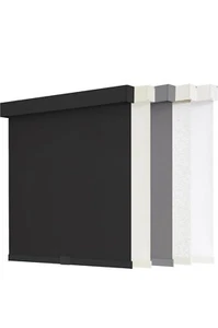 100% Blackout Roller Shades Blind with Valance Cover Cordless - Picture 1 of 6