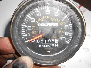 1984 Polaris Indy Trail 440 snowmobile: MECHANICAL SPEEDOMETER 5195 miles - Picture 1 of 2