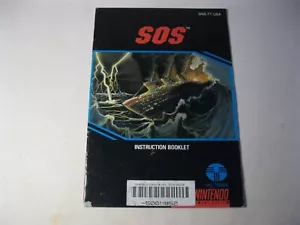 SOS Super Nintendo SNES instruction manual only - Picture 1 of 2
