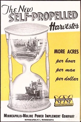 1946 New Self Propelled Harvester Brochure Minneapolis-Moline Implement Co - Image 1 of 4