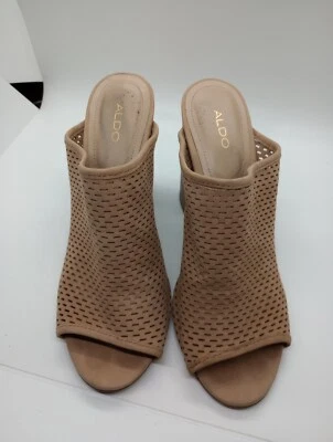 Tacones para mujer Aldo marrón claro talla 6,5 sin cordones S025 Foto 1 de 4