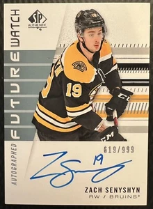 19/20 UD SP AUTHENTIC ZACH SENYSHYN RC ROOKIE AUTOGRAPH AUTO /999 - Picture 1 of 3