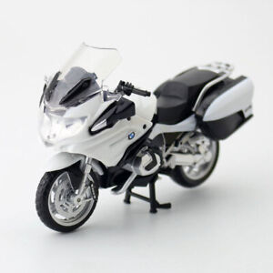 1:18 BMW R1250 RT Motorcycle Model Diecast Bike Toy for Kids Boys Girls White